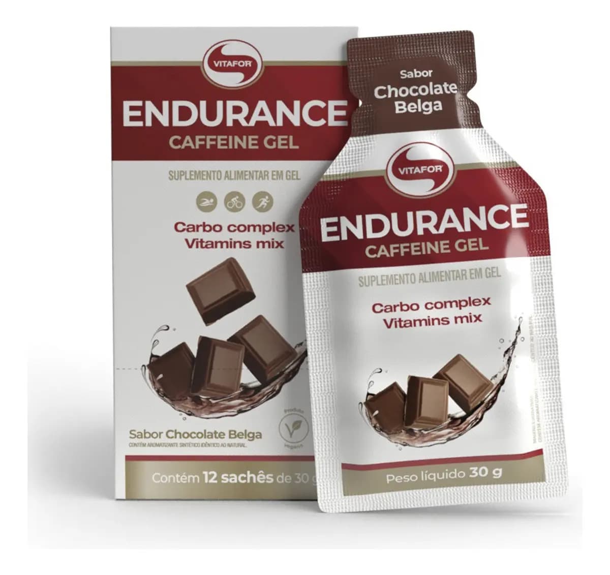 Vitafor Endurance Energy Carbo Gel Com Cafeona Chocolate Belga