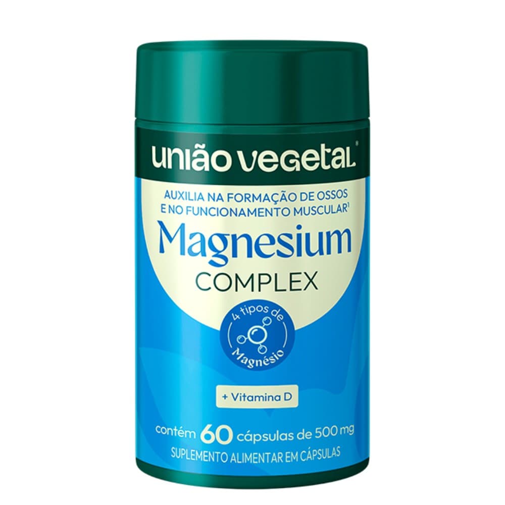 Magnesio Complex 60x500mg União Vegetal