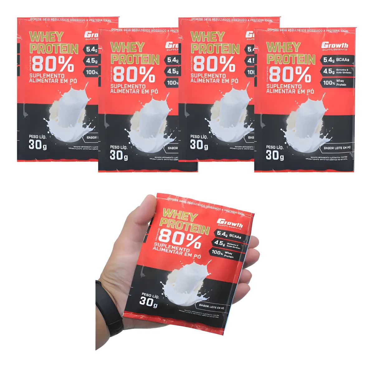 Sache Growth Concentrado Leite Em Po 30g