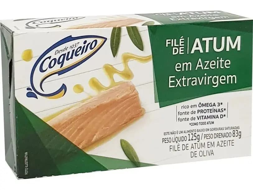 File Atum 125g Azeite/alho Lata