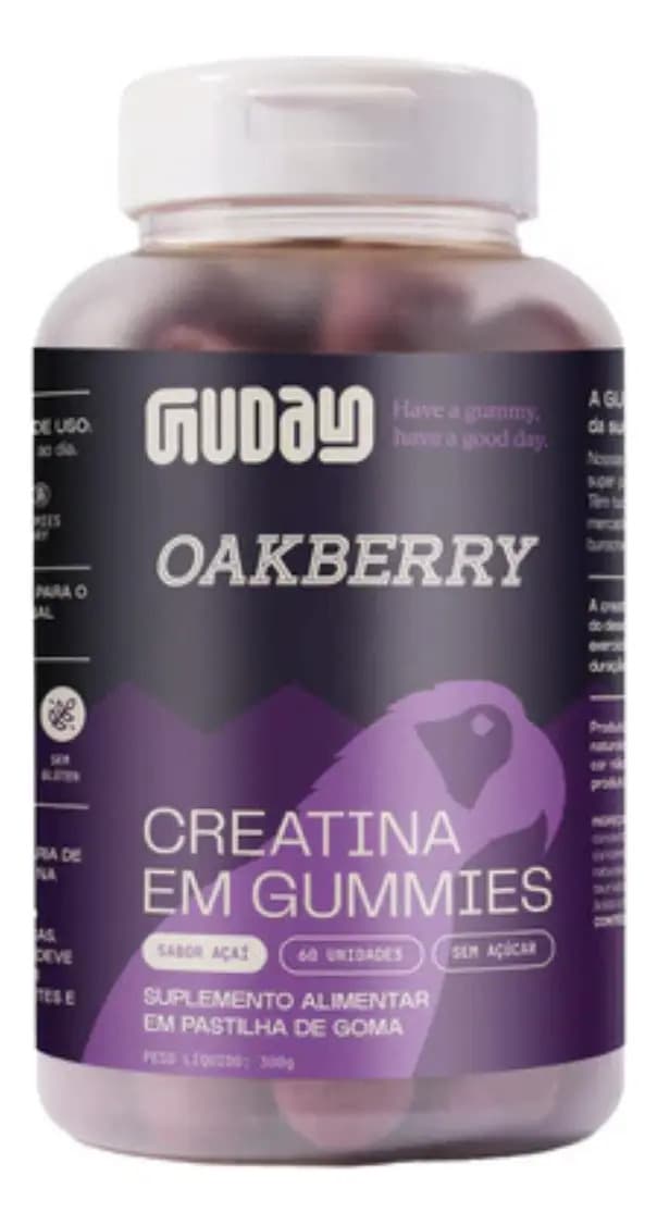 Guday Creatina Em Goma Oakberry 60 Gomas